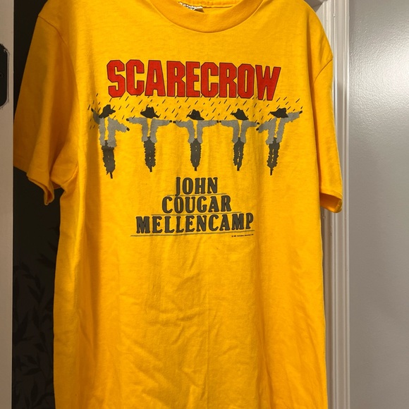 Authentic John Cougar Mellencamp Scarecrow Concert Tour Shirt - Picture 2 of 5